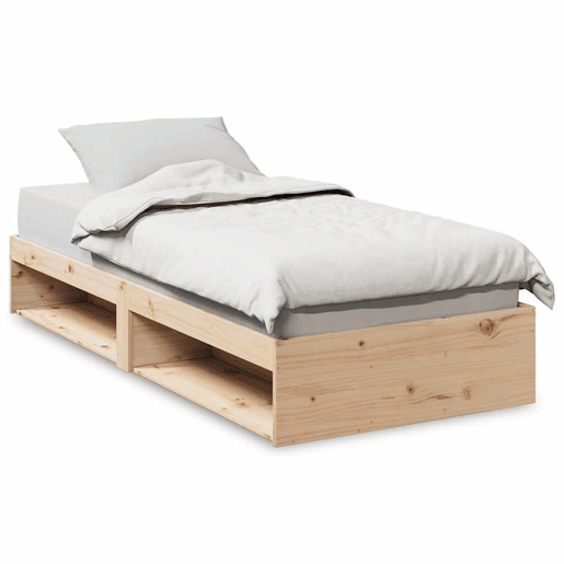 Sofá-cama, Sofá conversível sem colchão 90x190 cm madeira de pinho maciça