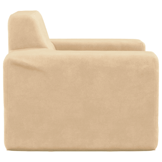 Sofá infantil, Sofá para criança pelúcia macia cor creme