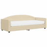 Sofá-cama, Sofá conversível com colchão 80x200 cm tecido cor creme