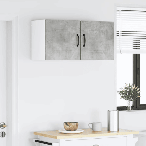 Lote de 2 Armários de cozinha suspendidos - Cozinha modular Colgantes Cinzento 40 x 31 x 40 cm