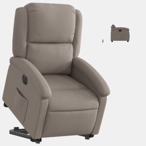 Poltrona reclinável - Poltrona relax elétrica cinza-acastanhado