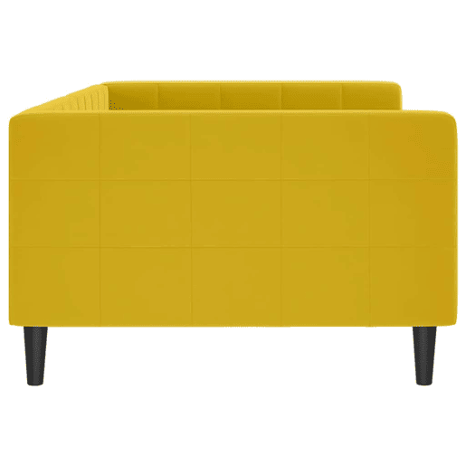 Sofá-cama, Sofá conversível 100x200 cm veludo amarelo Sofá-cama, Sofá conversível 100x200 cm veludo amarelo