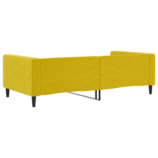 Sofá-cama, Sofá conversível 100x200 cm veludo amarelo Sofá-cama, Sofá conversível 100x200 cm veludo amarelo