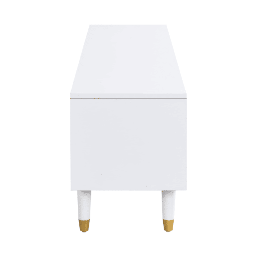 Móvel de TV moderno 178 cm - Design minimalista, grande capacidade, 4 gavetas, MDF e acrílico - Branco Móvel de TV moderno 178 cm - Design minimalista, grande capacidade, 4 gavetas, MDF e acrílico - Branco