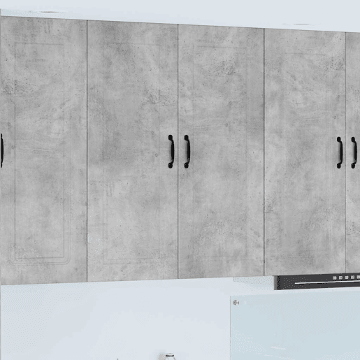Armário de cozinha suspenso - armario de cocina colgante com porta Cinzento 80 x 31 x 100 cm