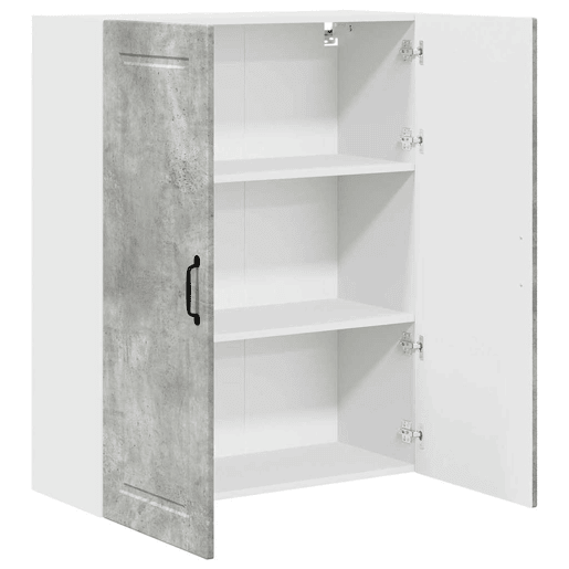 Armário de cozinha suspenso - armario de cocina colgante com porta Cinzento 80 x 31 x 100 cm