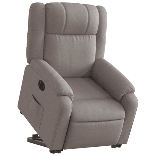 Poltrona reclinável - Poltrona relax elétrica cinza-acastanhado