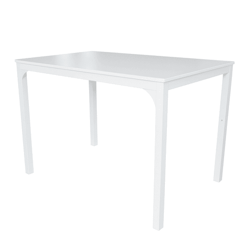 Conjunto de mesa de cozinha com 4 cadeiras, conjunto de jantar para cozinha, melamina branca