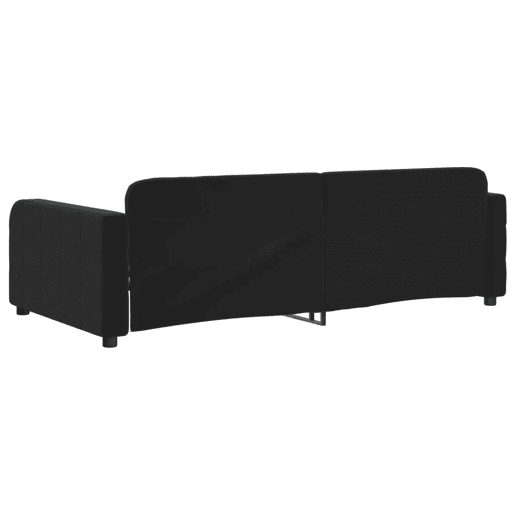 Sofá-cama, Sofá conversível 100x200 cm veludo preto Sofá-cama, Sofá conversível 100x200 cm veludo preto