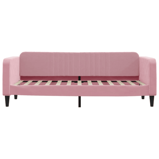 Sofá-cama, Sofá conversível com colchão 80x200 cm veludo rosa Sofá-cama, Sofá conversível com colchão 80x200 cm veludo rosa