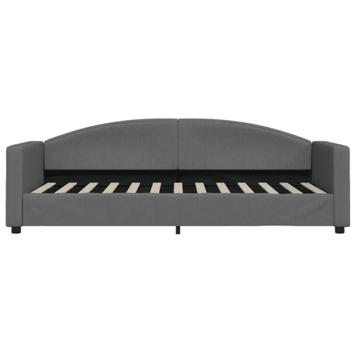 Sofá-cama, Sofá conversível com colchão 80x200 cm tecido cinzento-escuro