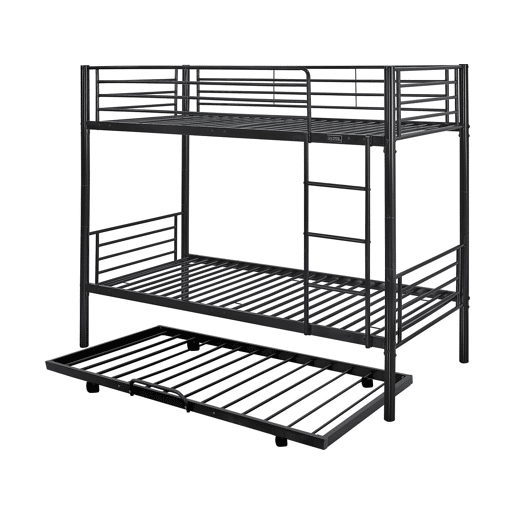 Beliche ADAM com gaveta auxiliar - 90 x 190 cm - Metal - Preto Beliche ADAM com gaveta auxiliar - 90 x 190 cm - Metal - Preto