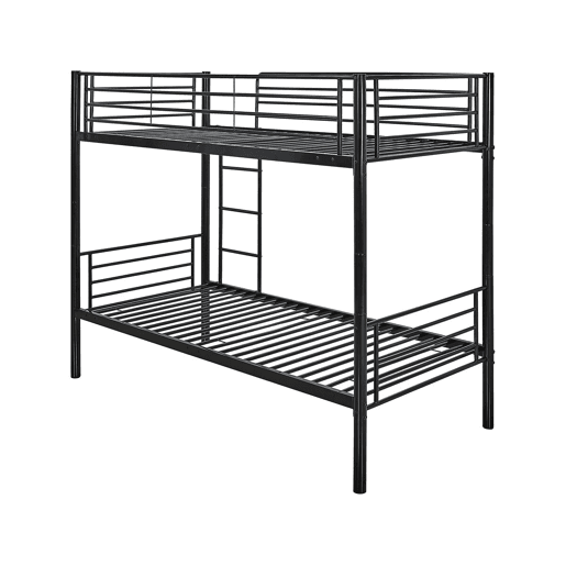 Beliche ADAM com gaveta auxiliar - 90 x 190 cm - Metal - Preto Beliche ADAM com gaveta auxiliar - 90 x 190 cm - Metal - Preto