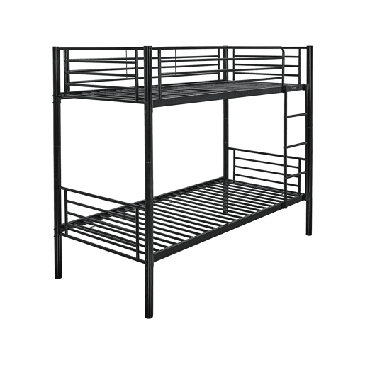 Beliche ADAM com gaveta auxiliar - 90 x 190 cm - Metal - Preto Beliche ADAM com gaveta auxiliar - 90 x 190 cm - Metal - Preto