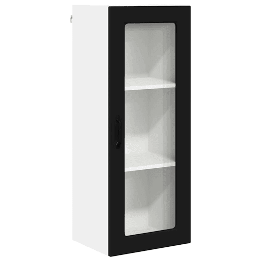 Armário de cozinha suspenso - armario de cocina colgante com porta Preto 40 x 31 x 100 cm