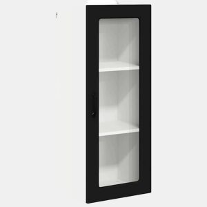 Armário de cozinha suspenso - armario de cocina colgante com porta Preto 40 x 31 x 100 cm