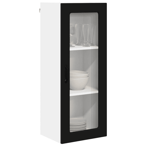 Armário de cozinha suspenso - armario de cocina colgante com porta Preto 40 x 31 x 100 cm