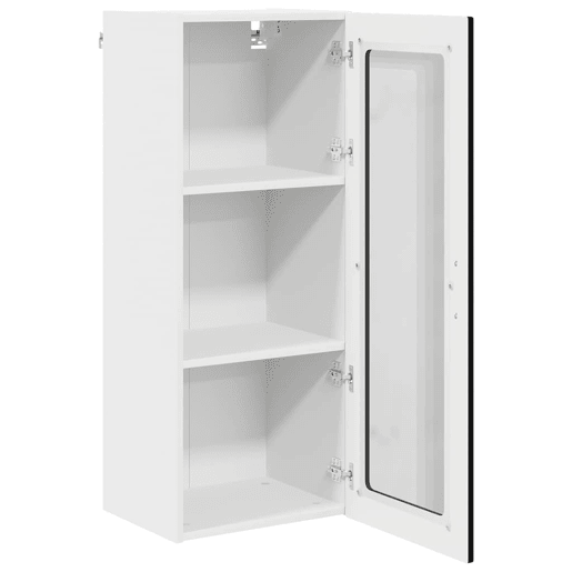 Armário de cozinha suspenso - armario de cocina colgante com porta Preto 40 x 31 x 100 cm