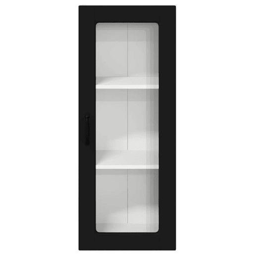 Armário de cozinha suspenso - armario de cocina colgante com porta Preto 40 x 31 x 100 cm