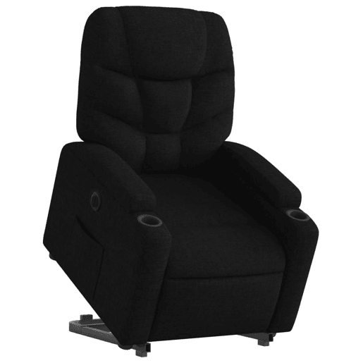 Poltrona reclinável - Poltrona relax elétrica tecido preto