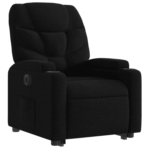 Poltrona reclinável - Poltrona relax elétrica tecido preto
