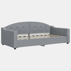 Sofá-cama, Sofá conversível 90x190 cm tecido cinzento-claro