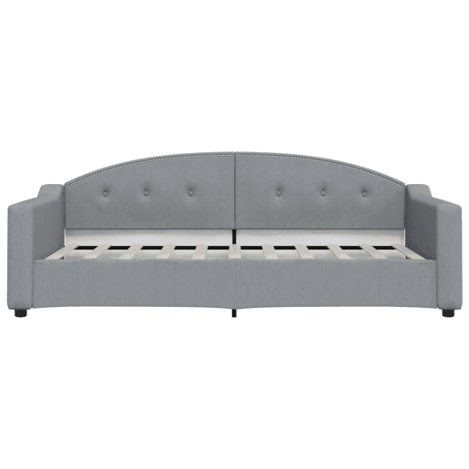 Sofá-cama, Sofá conversível 90x190 cm tecido cinzento-claro