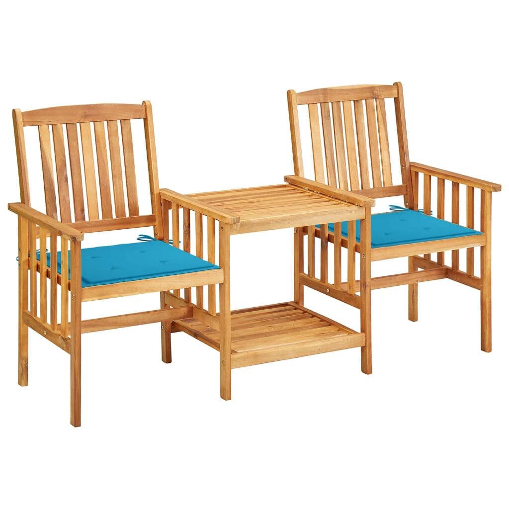 Conjunto de Sillas y mesita de jardín - Muebles de jardín Azul