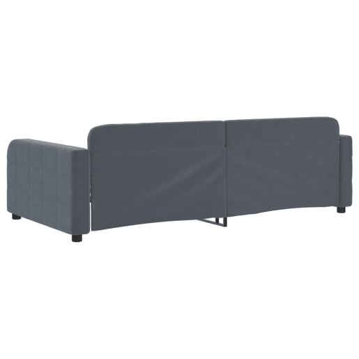 Sofá-cama, Sofá conversível 100x200 cm veludo cinzento-escuro Sofá-cama, Sofá conversível 100x200 cm veludo cinzento-escuro