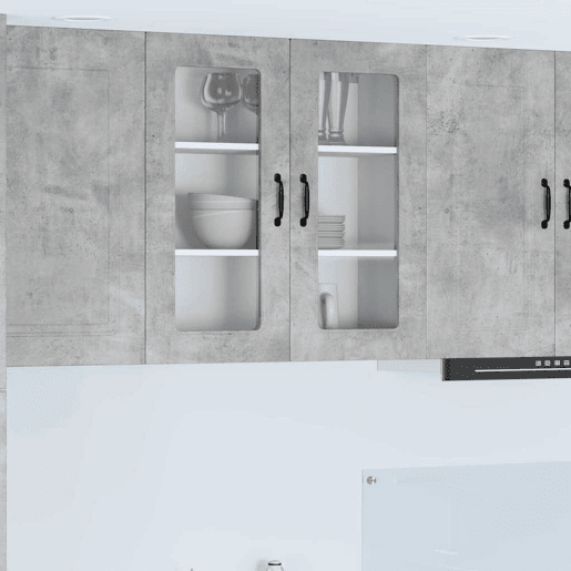 Armário de cozinha suspenso - armario de cocina colgante com porta Cinzento 80 x 31 x 80 cm