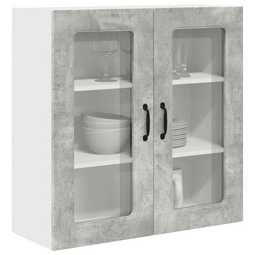 Armário de cozinha suspenso - armario de cocina colgante com porta Cinzento 80 x 31 x 80 cm