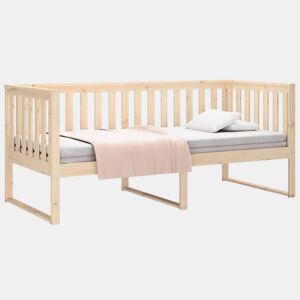 Sofá-cama, Sofá conversível sem colchão 90x190 cm madeira de pinho maciça