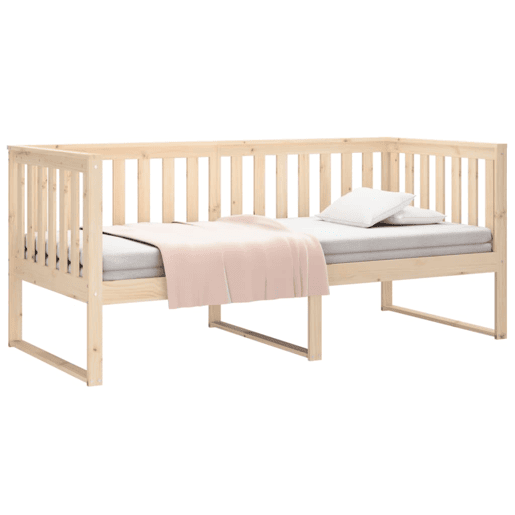 Sofá-cama, Sofá conversível sem colchão 90x190 cm madeira de pinho maciça