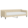 Sofá-cama, Sofá conversível com colchão 80x200 cm tecido cor creme