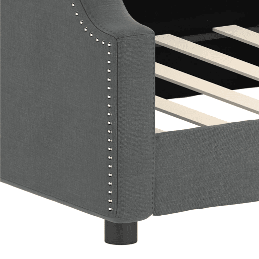 Sofá-cama, Sofá conversível 90x190 cm tecido cinzento-escuro Sofá-cama, Sofá conversível 90x190 cm tecido cinzento-escuro