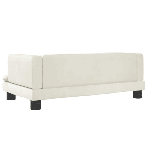 Sofá infantil, Sofá para criança 80x45x30 cm veludo cor creme Sofá infantil, Sofá para criança 80x45x30 cm veludo cor creme