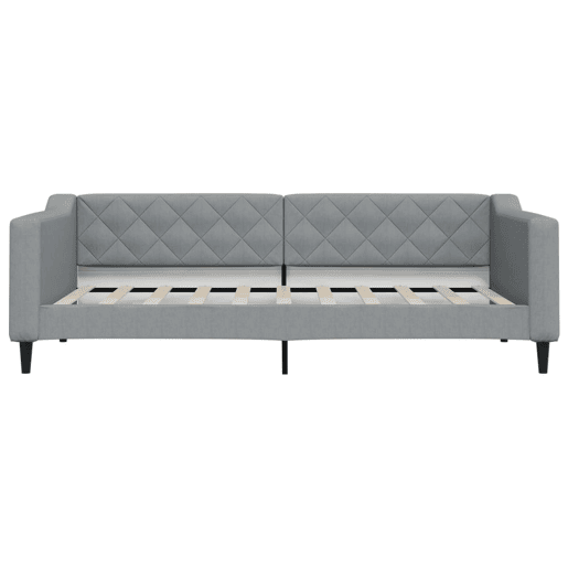 Sofá-cama, Sofá conversível com colchão 90x190 cm tecido cinzento-claro