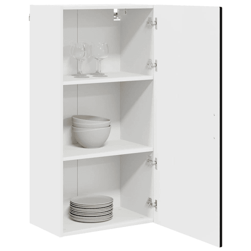 Armário de cozinha suspenso - armario de cocina colgante com porta Preto 50 x 31 x 100 cm