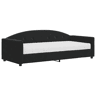 Sofá-cama, Sofá conversível com colchão 90x190 cm veludo preto