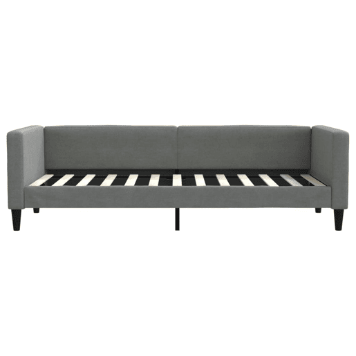 Sofá-cama, Sofá conversível com colchão 80x200 cm tecido cinzento-escuro