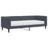 Sofá-cama, Sofá conversível com colchão 80x200 cm veludo cinzento-escuro