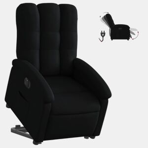 Poltrona reclinável - Poltrona relax elétrica tecido preto