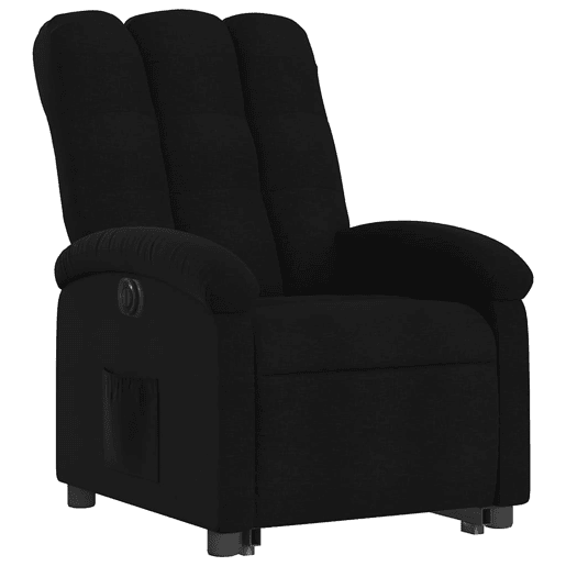 Poltrona reclinável - Poltrona relax elétrica tecido preto