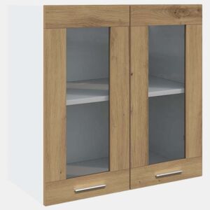 Armário parede para cozinha - Cozinha modular com porta vidro