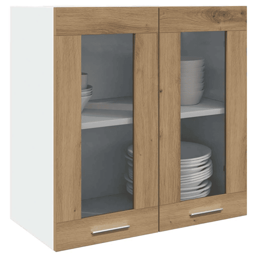 Armário parede para cozinha - Cozinha modular com porta vidro