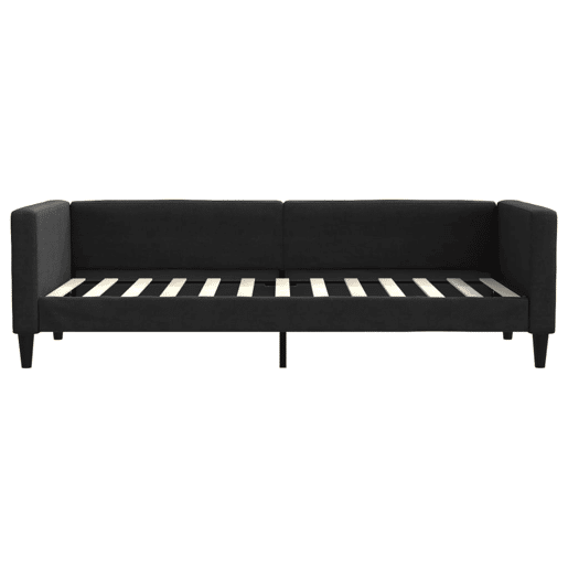 Sofá-cama, Sofá conversível com colchão 80x200 cm tecido preto