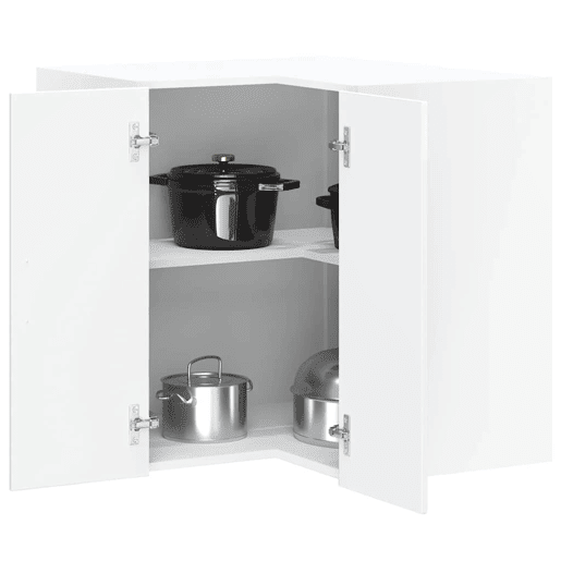 Armário suspenso de canto para cozinha - Cozinha modular derivados de madeira