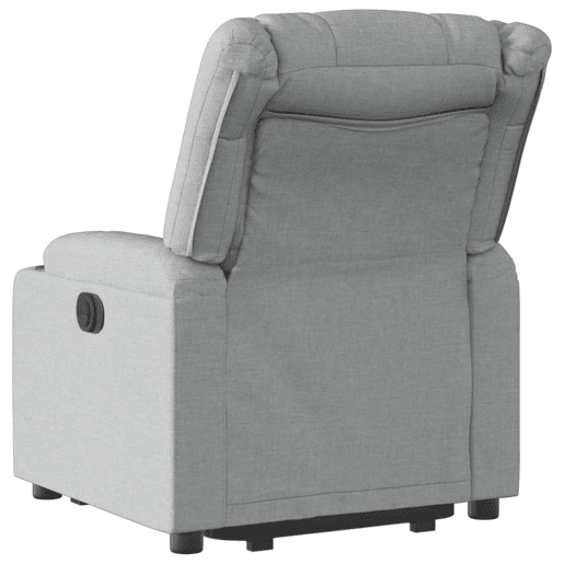 Poltrona reclinável - Poltrona relax elétrica tecido cinzento-claro