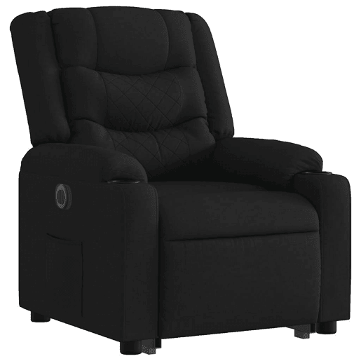 Poltrona reclinável - Poltrona relax elétrica tecido preto