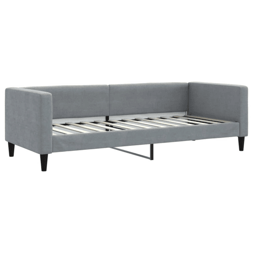 Sofá-cama, Sofá conversível com colchão 80x200 cm tecido cinzento-claro